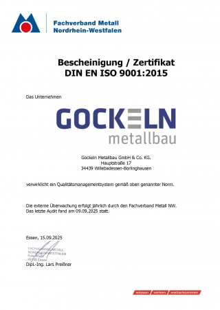 zertifikat gockeln 2025