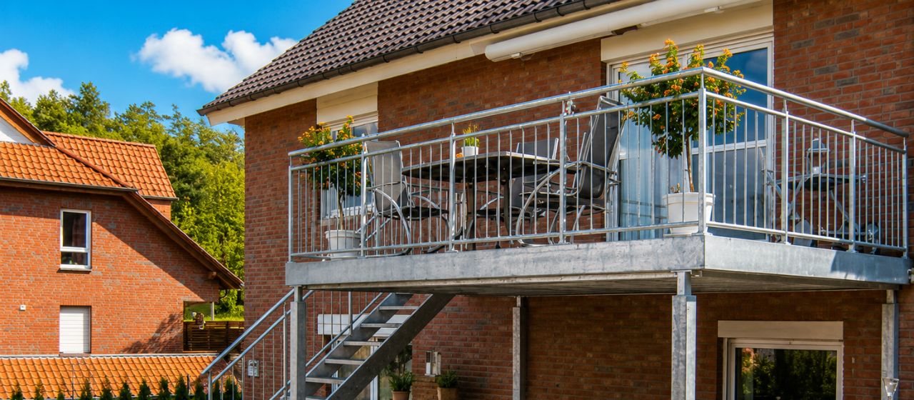 Bauschlosserei Paderborn - für Balkone, Treppen und Geländer aus Stahl / Edelstahl