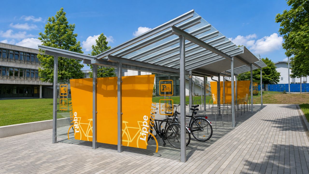 Fahrradüberdachung - Spielgeräte und Freizeitgeräte - Metallbau Gockeln Paderborn Höxter